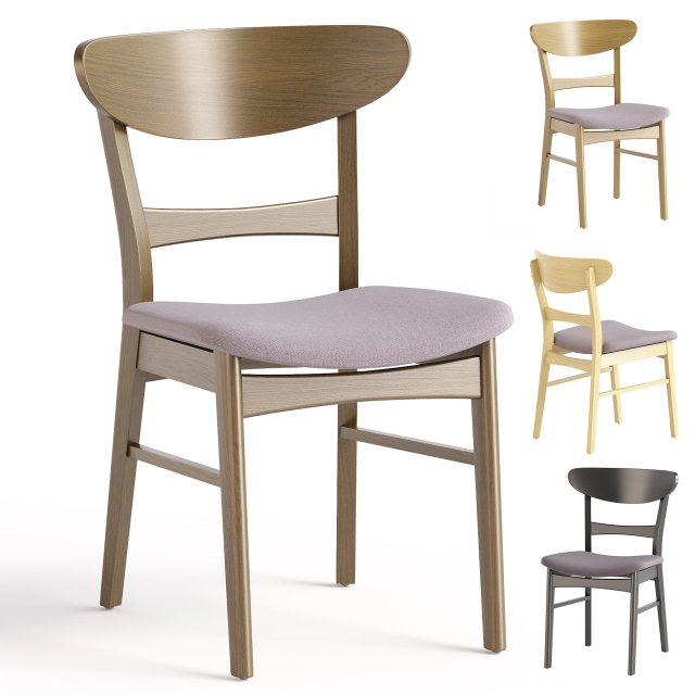 Cambrielle Upholstered Side Chair 3D Модель .c4d .max .obj .3ds .fbx .stl .blend 
