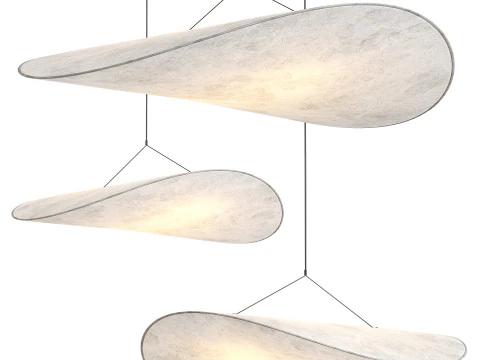 緊張感のあるペンダントランプ 3Dモデル