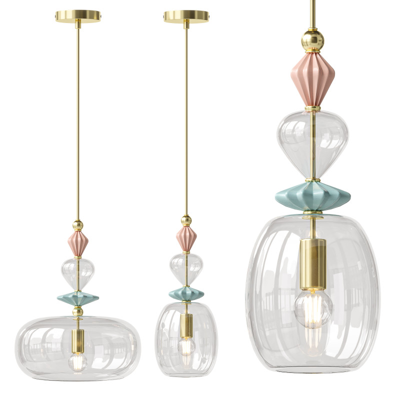 Odeon Pendant Light Collection 3Dモデル .c4d .max .obj .3ds .fbx .stl .blend 