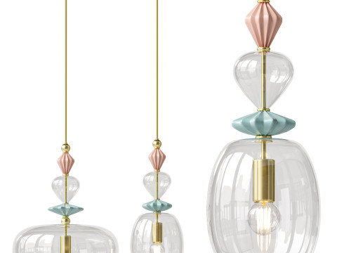 Odeon Pendant Light Collection Modèle 3D