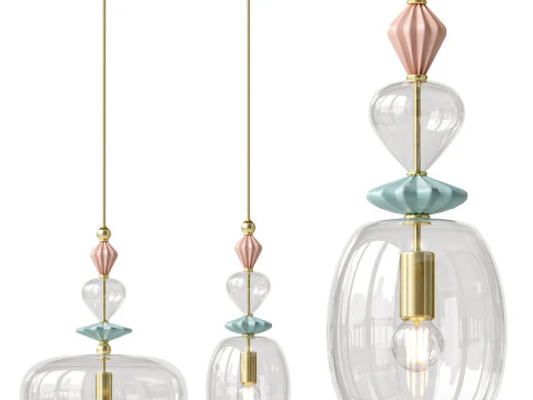 Колекція підвісних світильників Odeon 3D Модель