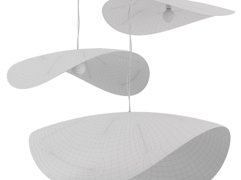 Gervasoni Brass Pendant 3 shapes Modelo 3D