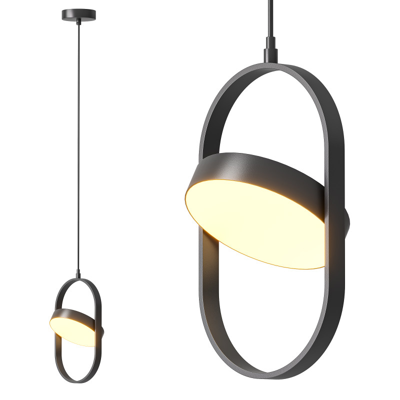 Pendant LED Light Lussole Lgo Aberdeen LSP-8223 Model 3D .c4d .max .obj .3ds .fbx .stl .blend