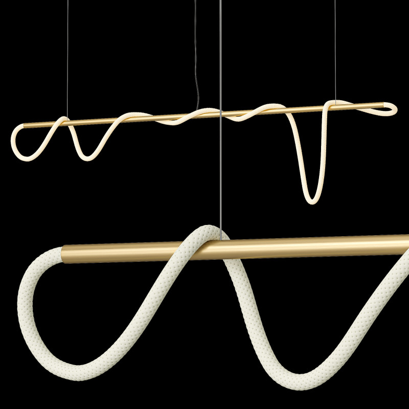 Pendant Light 8Ft Tracer Bar 13 3D Модель .c4d .max .obj .3ds .fbx .stl .blend