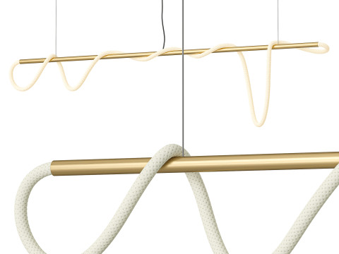 Pendant Light 8Ft Tracer Bar 13 3D Модель