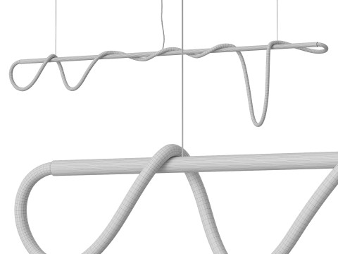 Pendant Light 8Ft Tracer Bar 13 3D Модель