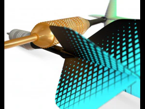 Two Dart Needles 3D Model