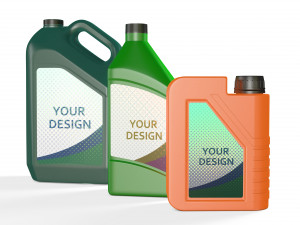 Plastic Jerrycans Set 3D मॉडल