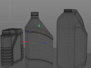 Plastic Jerrycans Set 3D मॉडल