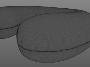Fabric Travel Pillow 3D Model