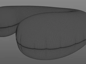 Fabric Travel Pillow 3D Model