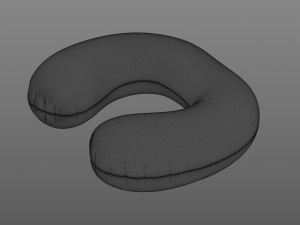 Fabric Travel Pillow 3D Model