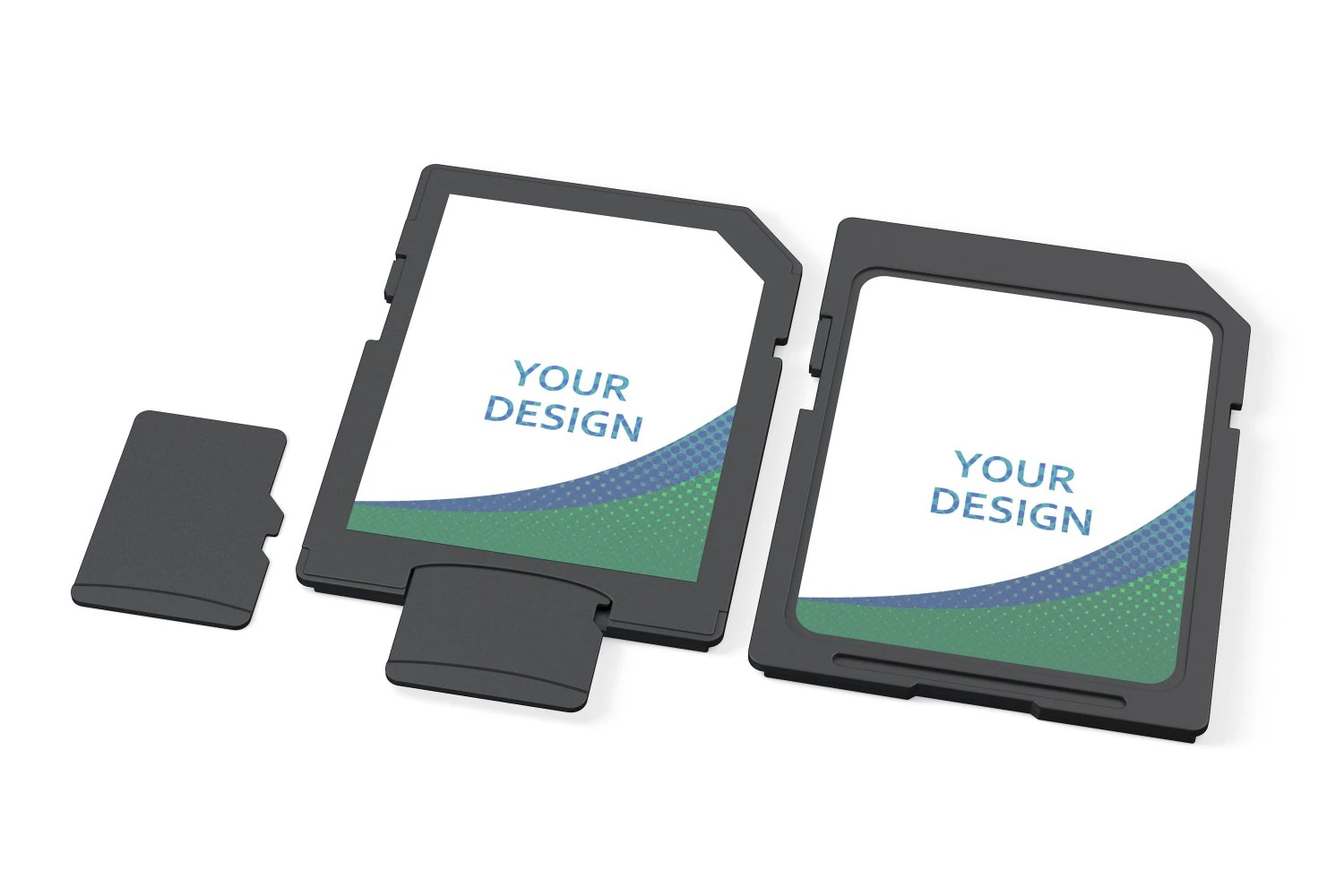 Memory Cards Set 3D Model .c4d .max .obj .3ds .fbx .stl .blend 