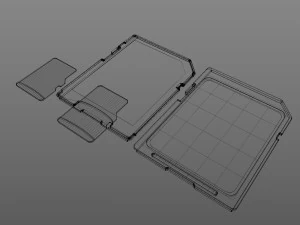 Memory Cards Set 3D Model
