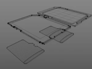 Memory Cards Set 3D Model