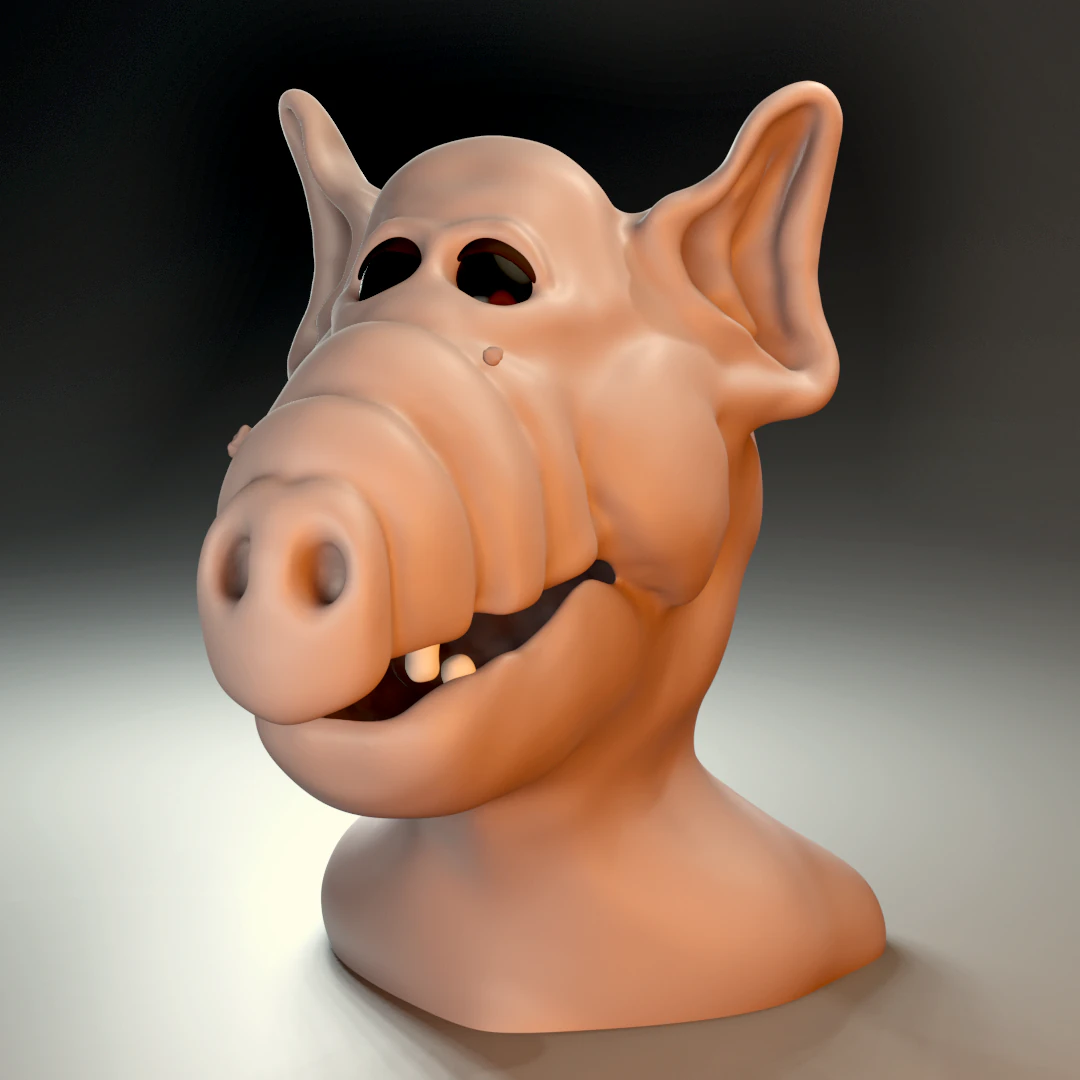 Alf 3D Print Model .c4d .max .obj .3ds .fbx .stl .blend 
