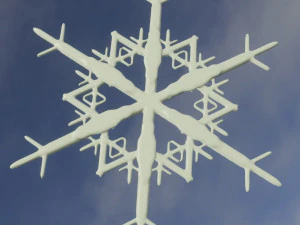 Snow flake 3D Print Model