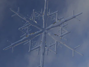 Snow flake 3D Print Model