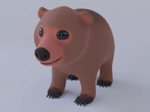 Stylized Bear 3D Model