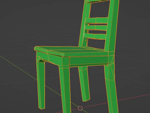 Old Chair 3D Model