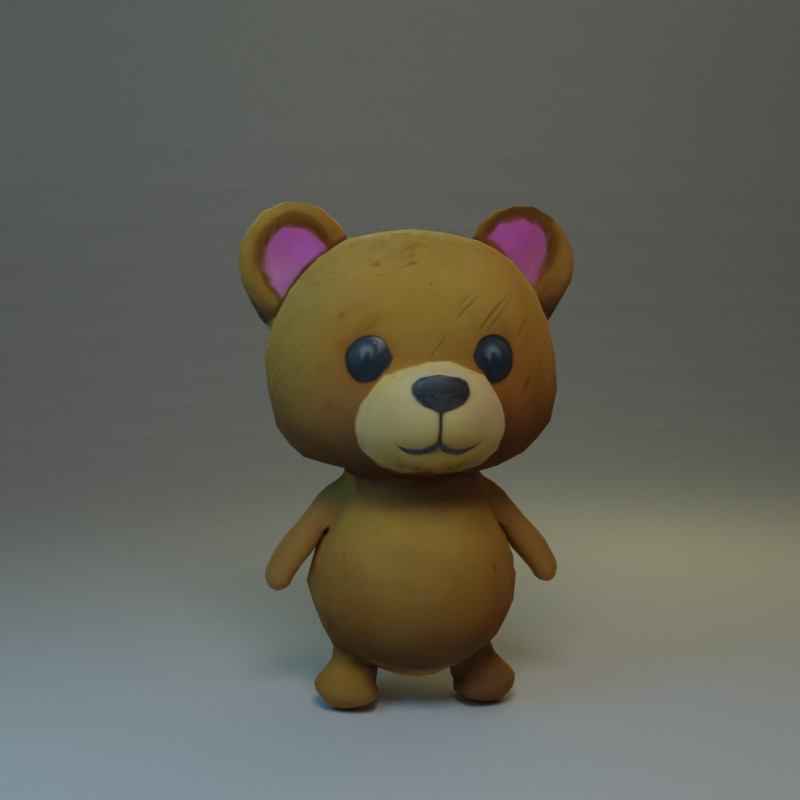 Teddy Bear 3D 模型 .c4d .max .obj .3ds .fbx .stl .blend