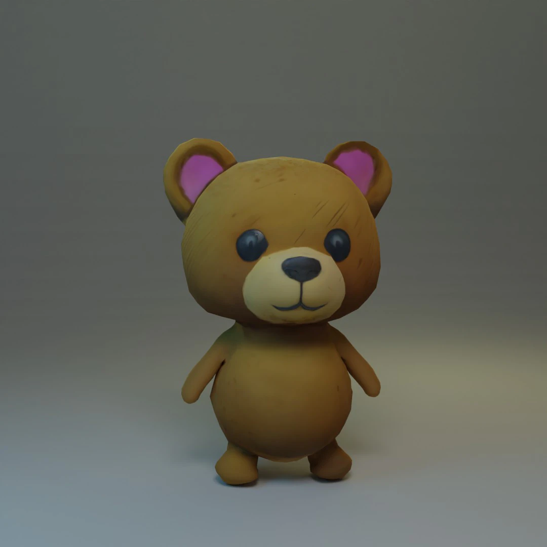 Teddy Bear 3D Model .c4d .max .obj .3ds .fbx .stl .blend 