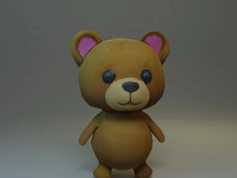 Ursinho de pel&uacute;cia Modelo 3D