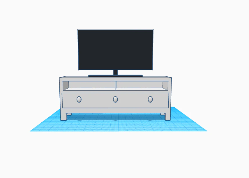 TV STAND 3D Model .c4d .max .obj .3ds .fbx .stl .blend 