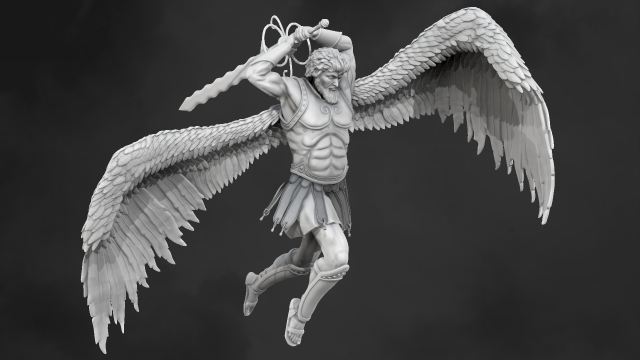 Heroes of Might and Magic 3 Archangel Model 3D-Druckmodell .c4d .max .obj .3ds .fbx .stl .blend 