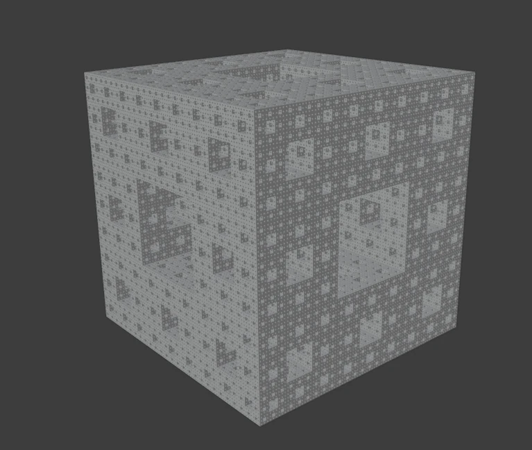 Fractal cube CG Textures .c4d .max .obj .3ds .fbx .stl .blend
