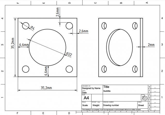 Stepper motor bracket Modèle 3D .c4d .max .obj .3ds .fbx .stl .blend 