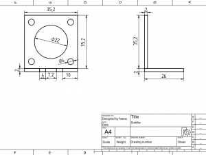 Stepper motor bracket Modèle 3D