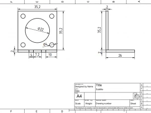 Stepper motor bracket 3D Model