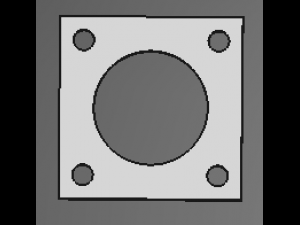 Stepper motor bracket Modèle 3D