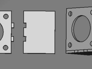Stepper motor bracket 3D Model