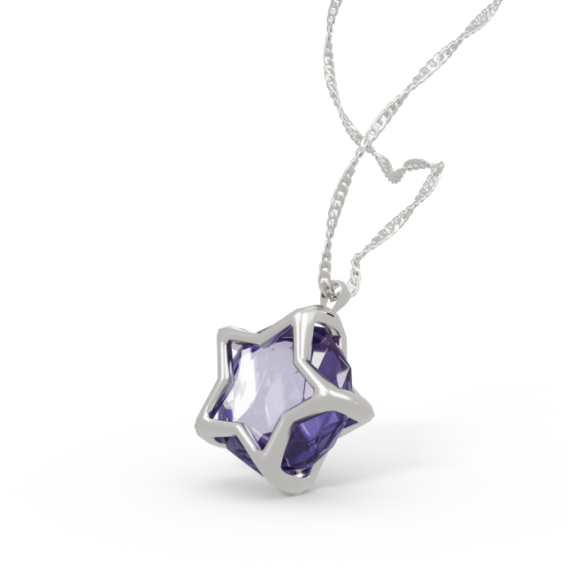 Jewelry Pendant Star Sapphire Modelo 3D .c4d .max .obj .3ds .fbx .stl .blend 
