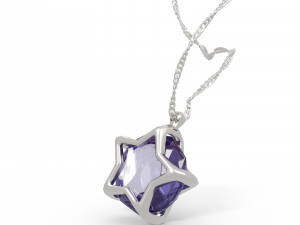 Jewelry Pendant Star Sapphire Model 3D