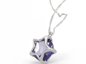 Jewelry Pendant Star Sapphire 3D Model