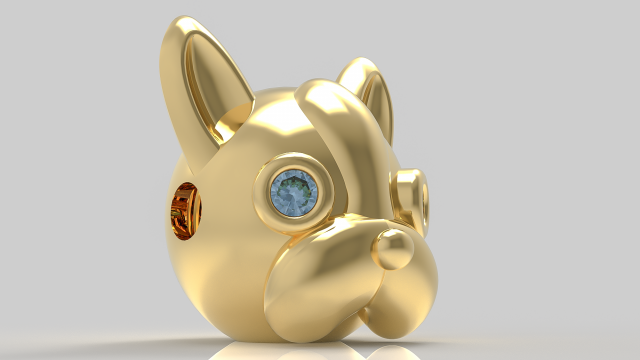 DOG CHARM 3D 模型 .c4d .max .obj .3ds .fbx .stl .blend 