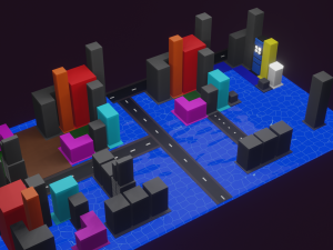 Skyscraper Building Low Poly Assets Low-poly 3D Model
