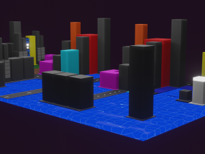 Skyscraper Building Low Poly Assets Low-poly 3D Model