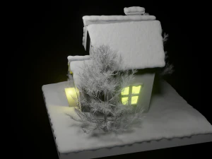 Snow House 3D Model