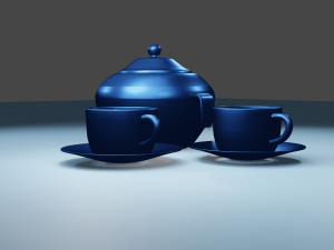 Traditional Indian Kettle with Tea 3D Model