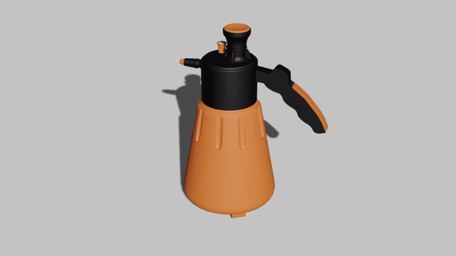 Hand Sprayer For Garden Game Assets Modelo 3D .c4d .max .obj .3ds .fbx .stl .blend 