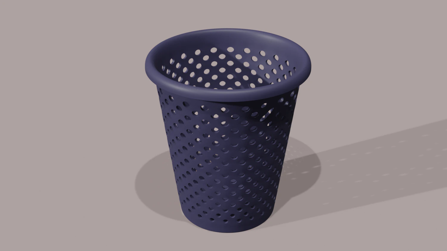 Plastic Dustbin 3D Model .c4d .max .obj .3ds .fbx .stl .blend 
