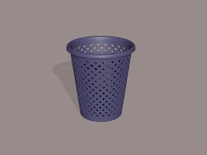 Plastic Dustbin 3D Model