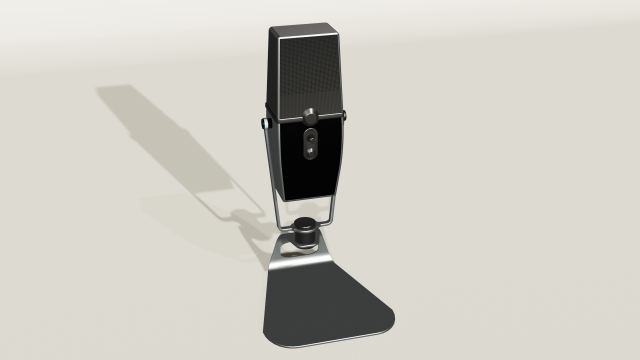 Microphone Modèle 3D .c4d .max .obj .3ds .fbx .stl .blend 