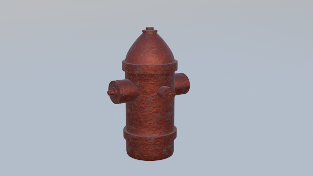 Old Fire Hydrant Low-poly Modelo 3D .c4d .max .obj .3ds .fbx .stl .blend