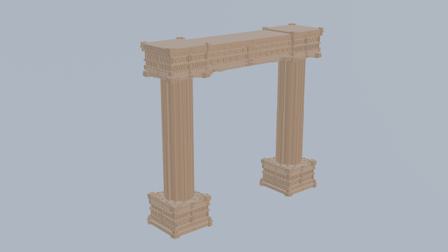 Antique Column Pillar Modello 3D .c4d .max .obj .3ds .fbx .stl .blend 