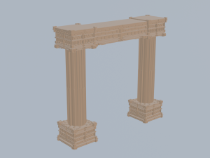 Antique Column Pillar 3D Model